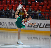 Завораживающее выступление участницы Олимпиады! Шаботова показала невероятный номер на матче СК «Сокол»