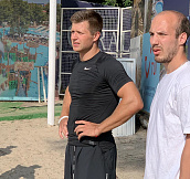 Владимир Романенко и Сергей Микульчик приняли участие в турнире по пляжному волейболу