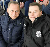 Константин Ефименко и Борис Колесников посетили игру «Белого Барса» с «Донбассом»