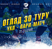 Обзор 30-го тура Украинской хоккейной лиги — Пари-Матч