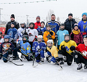 Легенды украинского хоккея провели мастер-класс для воспитанников ДЮСШ